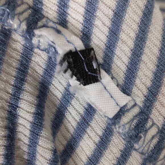 Paige Light Blue Striped Ribbed Tank Top Size XS - Picture 6 of 7